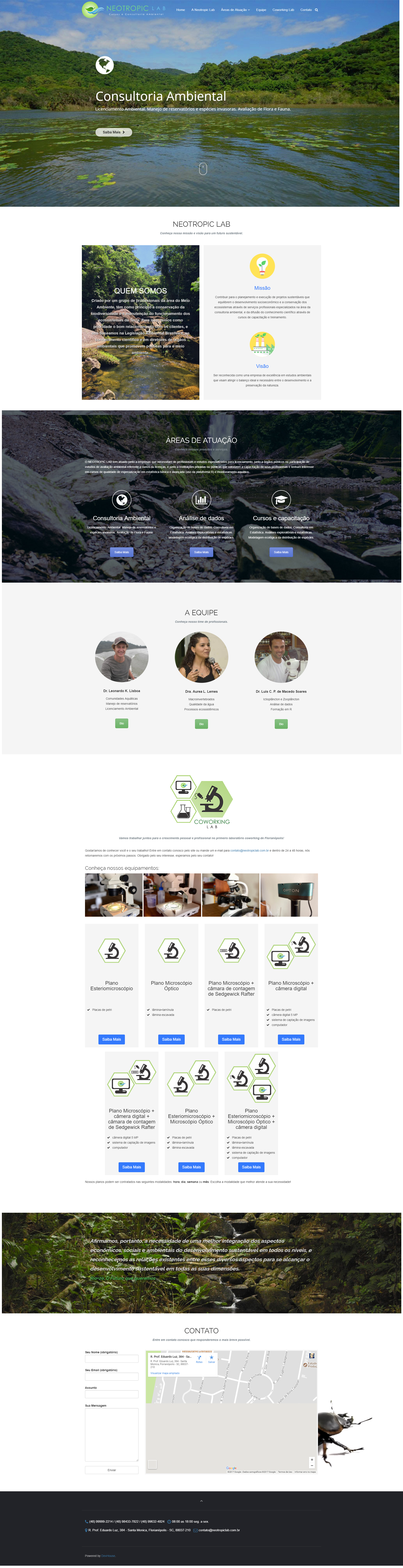 Neotropiclab Wordpress Website