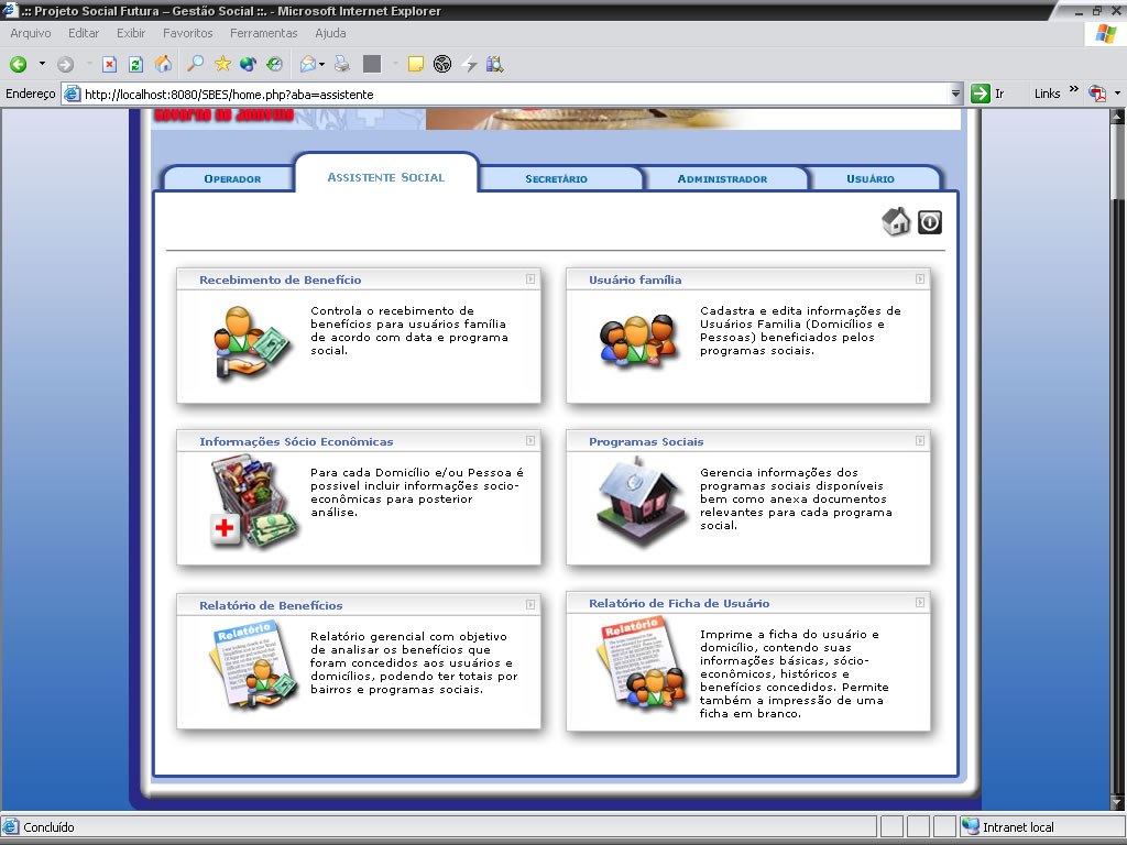 Sistema Secretaria Bem Estar Social
